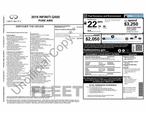 2019 INFINITI QX60 Pure