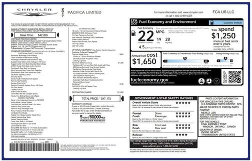 2017 Chrysler Pacifica Limited