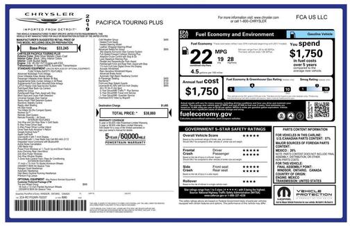 2019 Chrysler Pacifica Touring Plus