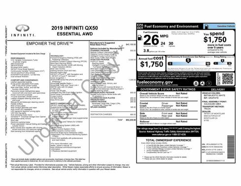 2019 INFINITI QX50 ESSENTIAL