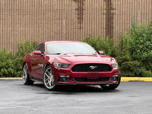 Red 2015 Ford Mustang EcoBoost Premium