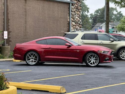 Red 2015 Ford Mustang EcoBoost Premium