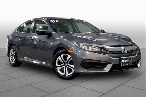 Modern Steel Metallic 2017 Honda Civic LX
