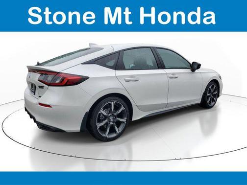 Platinum White Pearl 2026 Honda Civic Hybrid Sport Touring