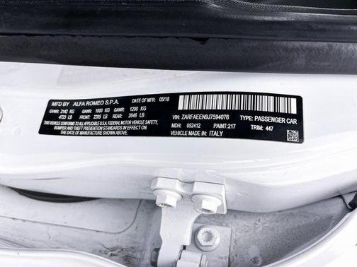 2018 Alfa Romeo Giulia Ti Sport