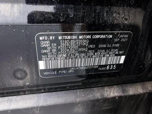 2022 Mitsubishi Outlander ES 2.5 S-AWC