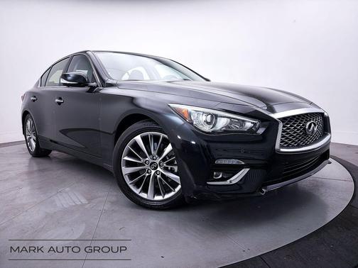 Midnight Black 2023 INFINITI Q50 3.0t LUXE