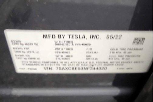 2022 Tesla Model X Plaid Tri Motor All-Wheel Drive