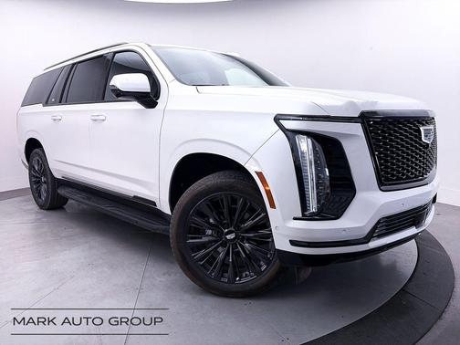 Crystal White Tricoat 2025 Cadillac Escalade ESV Sport