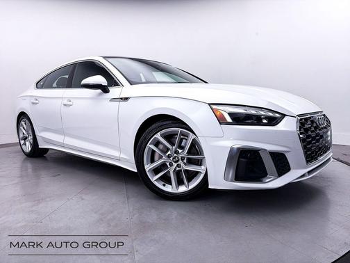 White 2024 Audi A5 Sportback 45 S Line Premium Plus