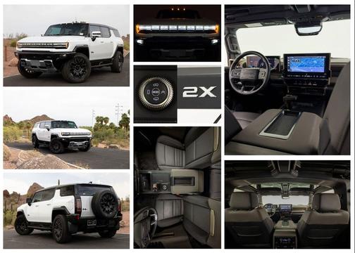 Interstellar White 2025 GMC HUMMER EV SUV 2X