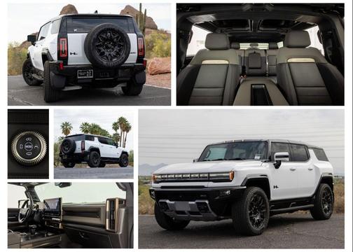 Interstellar White 2025 GMC HUMMER EV SUV 2X