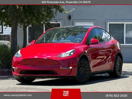 Red Multi-Coat 2023 Tesla Model Y Standard Sport Utility 4D