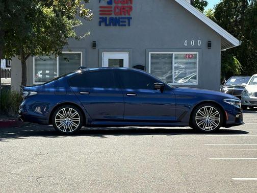 Blue 2017 BMW 530 530i Sedan 4D