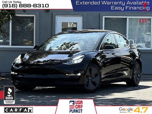 Solid Black 2019 Tesla Model 3 Mid Range