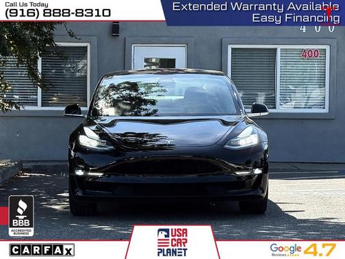 Solid Black 2019 Tesla Model 3 Mid Range