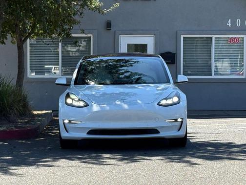 Pearl White Multi-Coat 2021 Tesla Model 3 Long Range