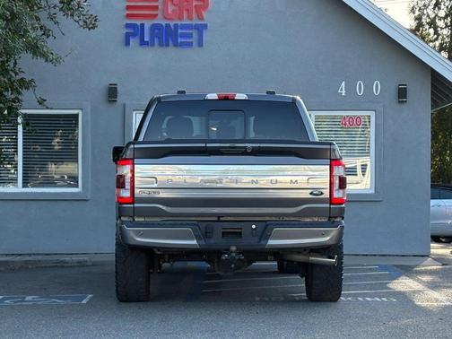 Gray 2022 Ford F-150 Platinum Pickup 4D 5 1/2 ft