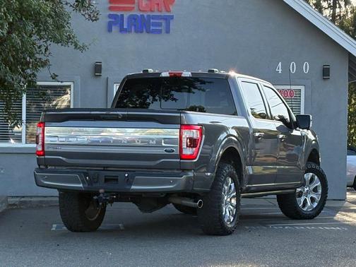 Gray 2022 Ford F-150 Platinum Pickup 4D 5 1/2 ft