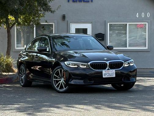 Black 2020 BMW 330 330i Sedan 4D