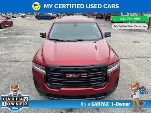 Volcanic Red Tintcoat 2023 GMC Acadia FWD SLE