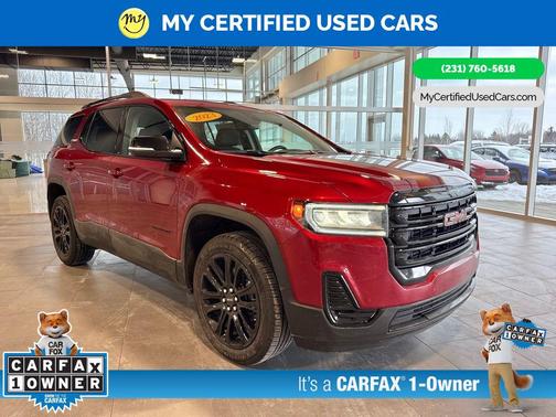 Volcanic Red Tintcoat 2023 GMC Acadia FWD SLE
