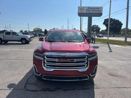 Volcanic Red Tintcoat 2023 GMC Acadia AWD SLE