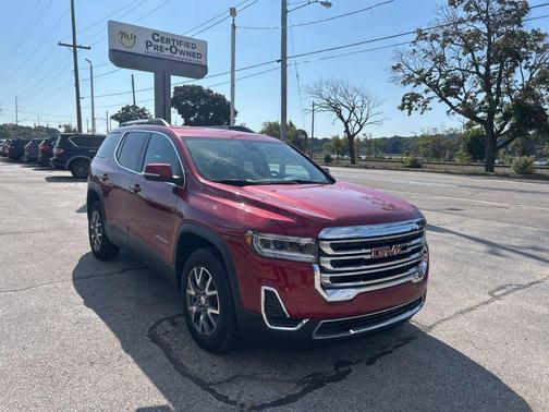 Volcanic Red Tintcoat 2023 GMC Acadia AWD SLE