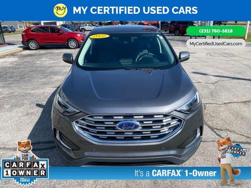 Gray Metallic 2022 Ford Edge Titanium