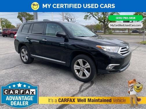 Black 2012 Toyota Highlander Limited