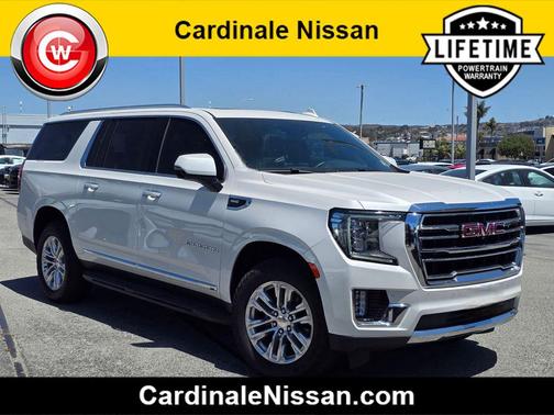 White Frost Tricoat 2022 GMC Yukon XL SLT