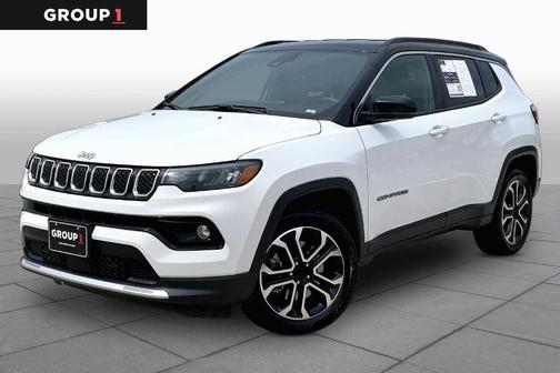 Bright White Clearcoat 2023 Jeep Compass Limited
