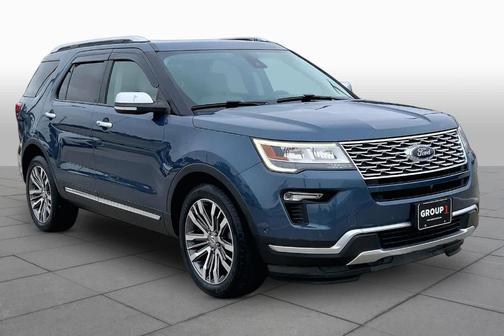 Blue Metallic 2018 Ford Explorer Platinum