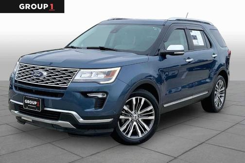 Blue Metallic 2018 Ford Explorer Platinum