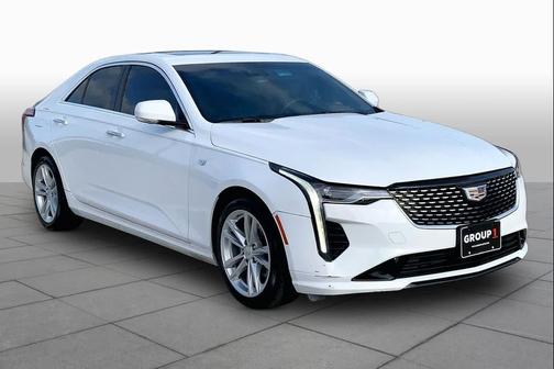 Summit White 2023 Cadillac CT4 Luxury