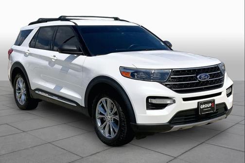 Star White Metallic Tri-Coat 2020 Ford Explorer XLT