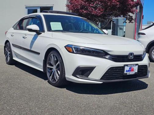 Platinum White Pearl 2022 Honda Civic Touring