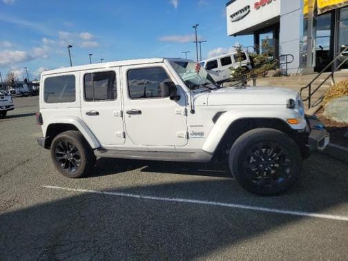 Bright White Clearcoat 2023 Jeep Wrangler 4xe Sahara