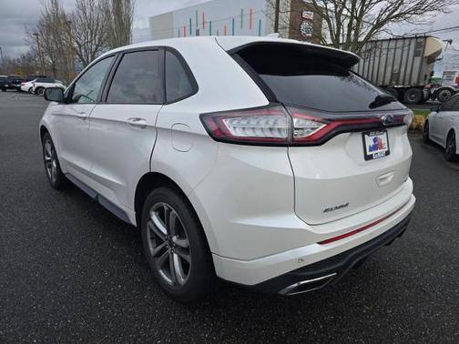 White Platinum Metallic Tri-Coat 2015 Ford Edge Sport