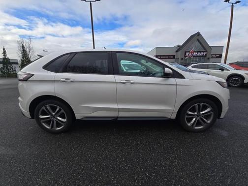 White Platinum Metallic Tri-Coat 2015 Ford Edge Sport