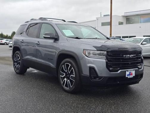 Satin Steel Metallic 2021 GMC Acadia AWD SLT