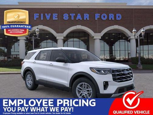 Space White Metallic 2026 Ford Explorer Active