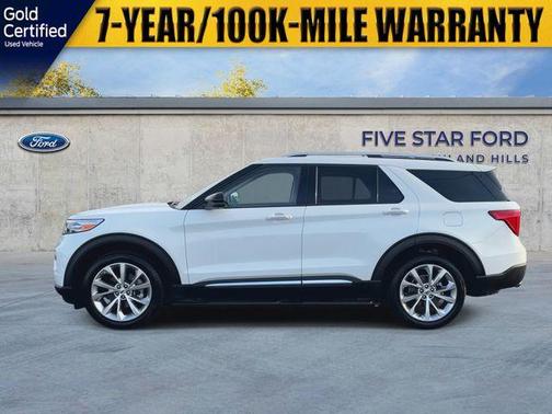 White Metallic 2023 Ford Explorer Platinum