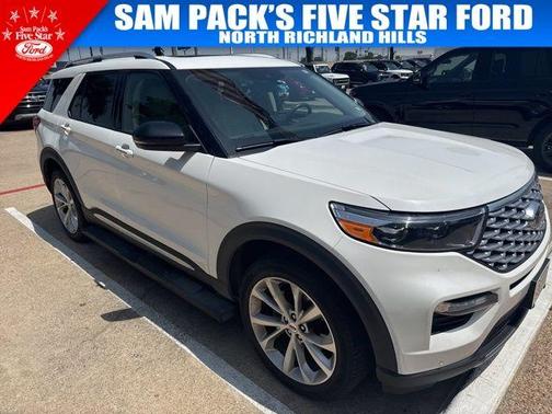 White Metallic 2023 Ford Explorer Platinum