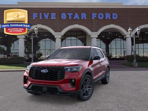 Rapid Red Metallic Tinted Clearcoat 2026 Ford Explorer ST-Line