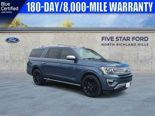 Blue 2019 Ford Expedition Max Platinum