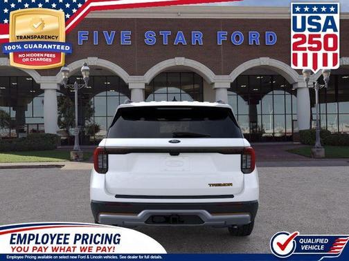 White Metallic 2026 Ford Explorer Tremor