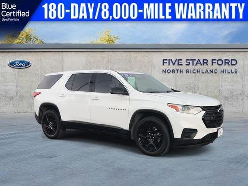 Summit White 2021 Chevrolet Traverse LS