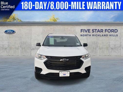 Summit White 2021 Chevrolet Traverse LS