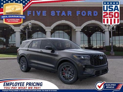 Agate Black Metallic 2026 Ford Explorer ST-Line